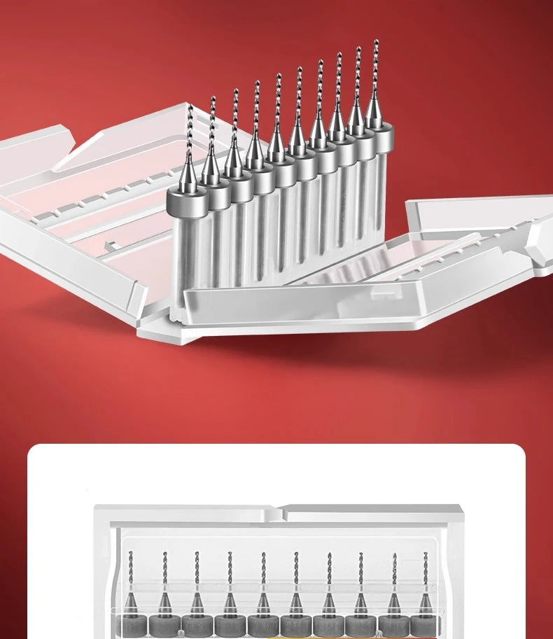 TG Hard Alloy 0.2/0.5-3.0mm Micro Drill Bits Print Circuit Board