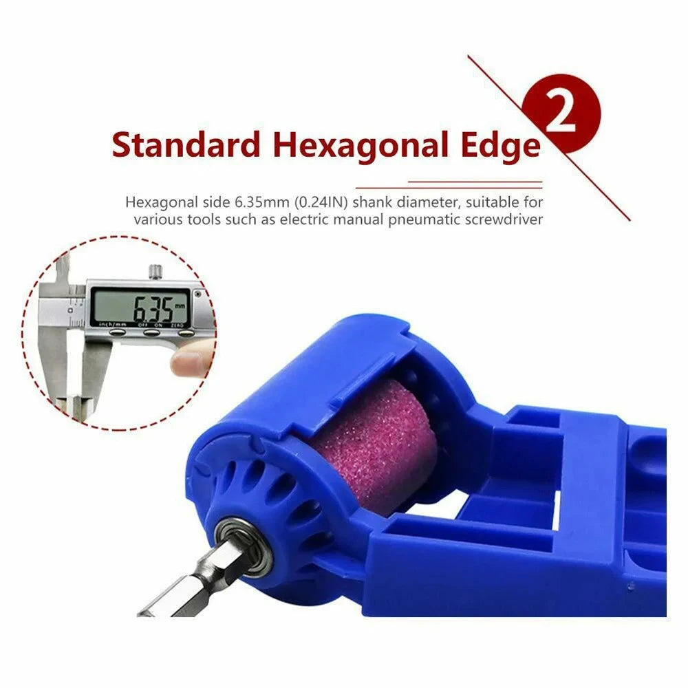 1 Set Portable Drill Bit Sharpener Sharpening Tool Drill Sharpener