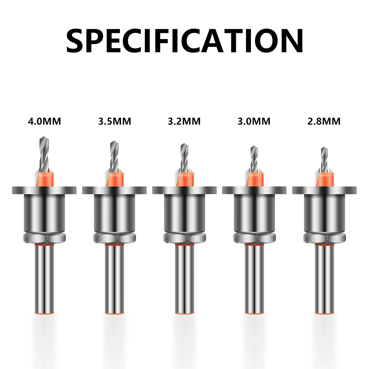 8mm 10mm Shank Adjustable Countersink Woodworking Router Core Limiter