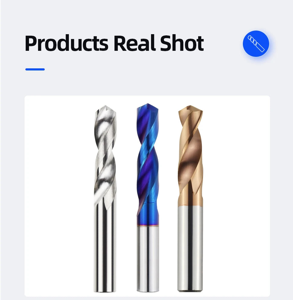 Tungsten Carbide Twist Drill Whole Bit Metal Processing High Hardness