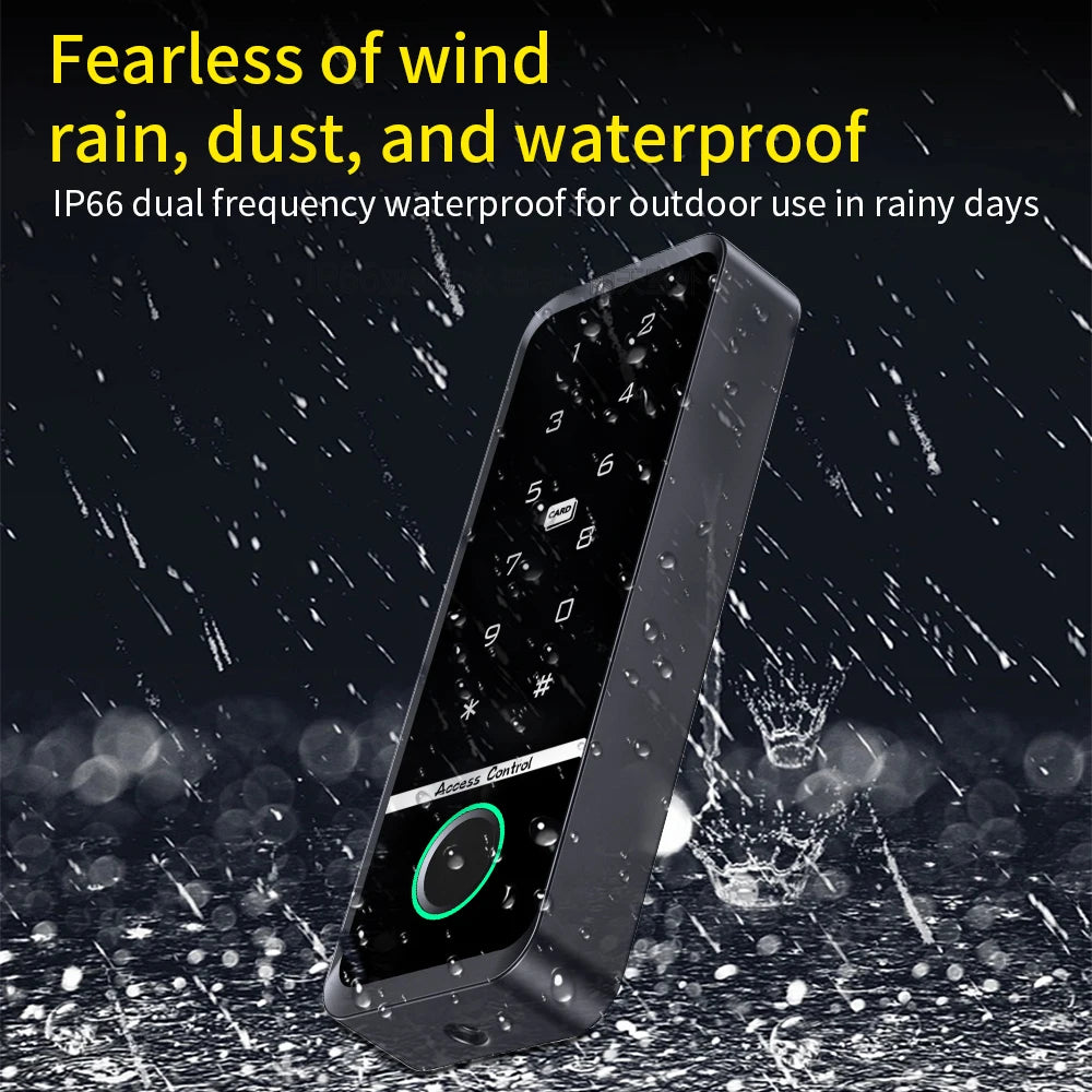 Fingerprint Access Control System IP66 Waterproof Biometrics Outdoor
