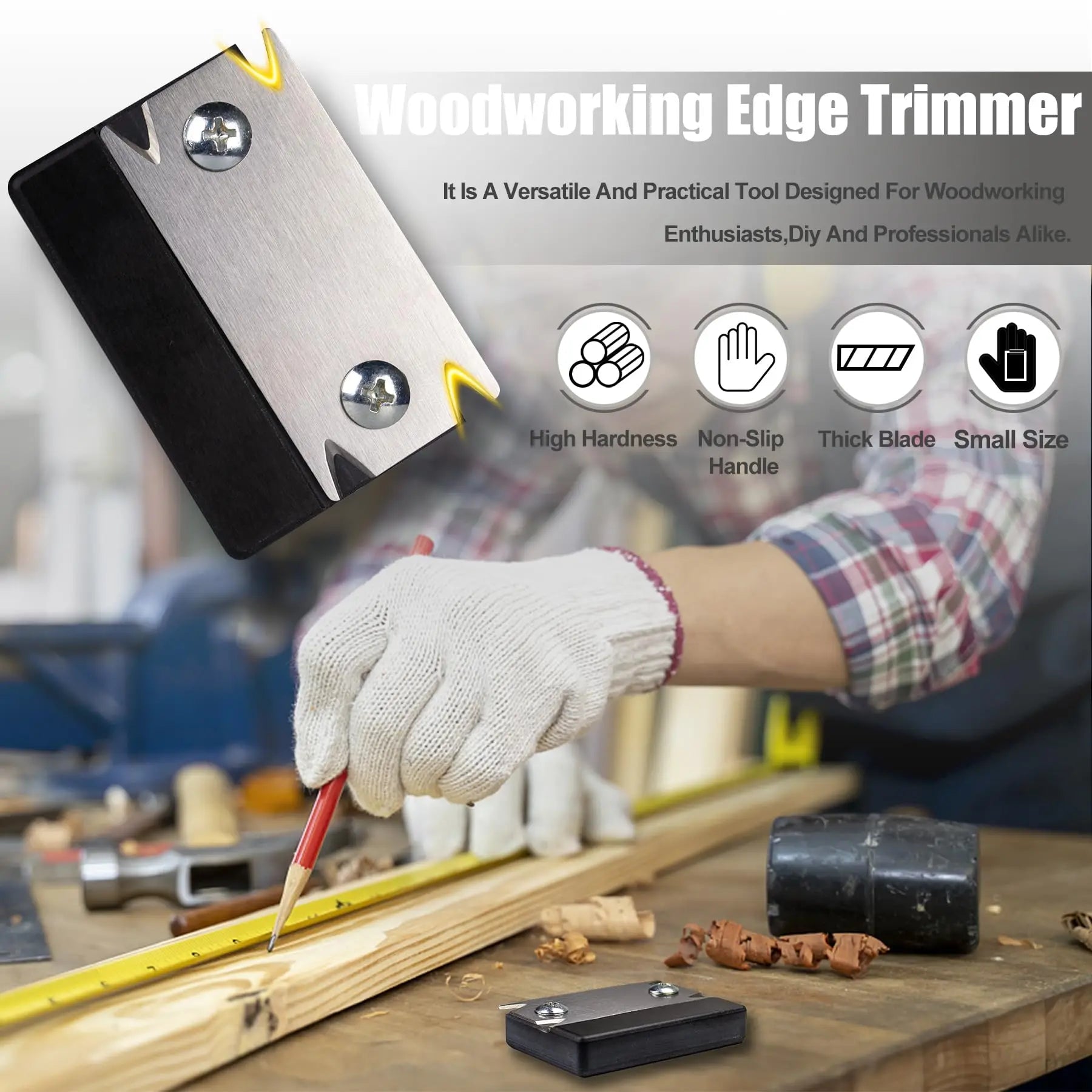 Trimmer Wood Chamfering Fillet Scraper Board Deburring Tool Trimming