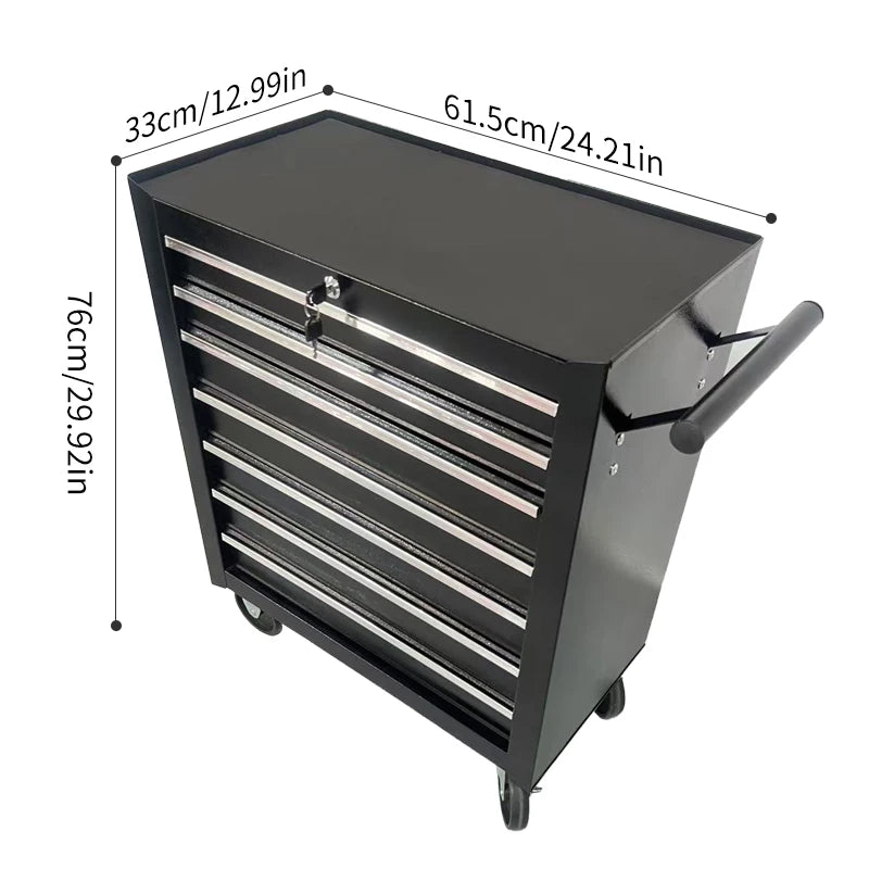 7-Drawer Rolling Tool Chest & Cabinet – Garage & Workshop Storage