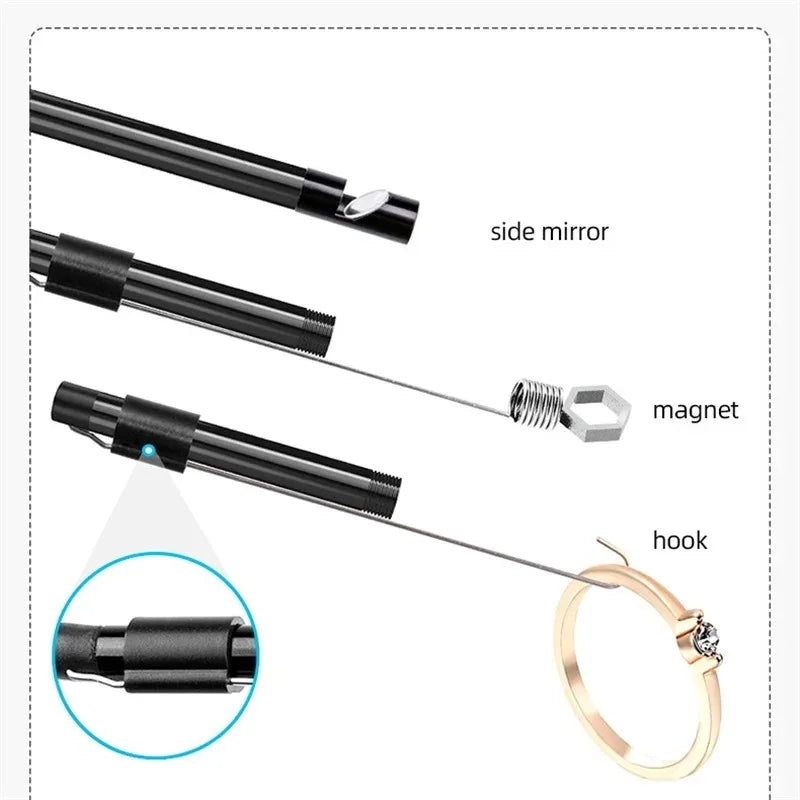 3 in 1 USB Endoscope for OTG Android Phone 7mm Borescope Inspection