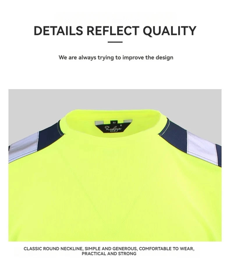 Men's Workwear Shirts Long Sleeve Hi Vis Shirts Workwear Hi Vis Work