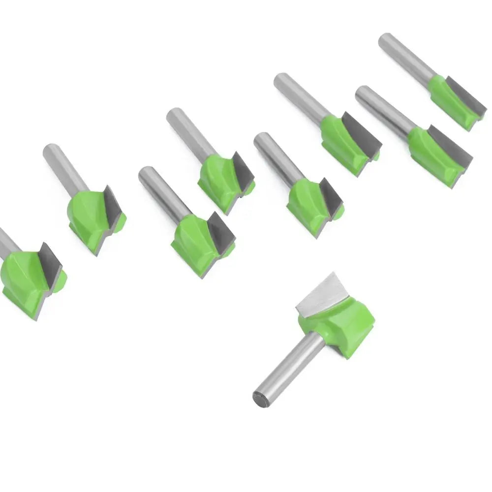 6.35mm Shank Router Bit Bottom Cleaning Trimming Machine Bit Carbide