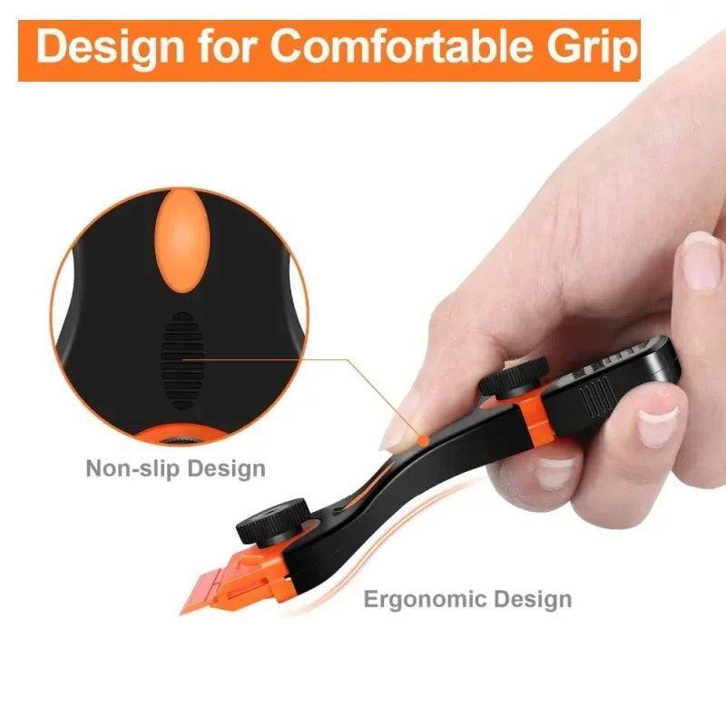 Plastic & Metal Razor Blade Scraper, Window Glass Cleaner, Vinyl Film