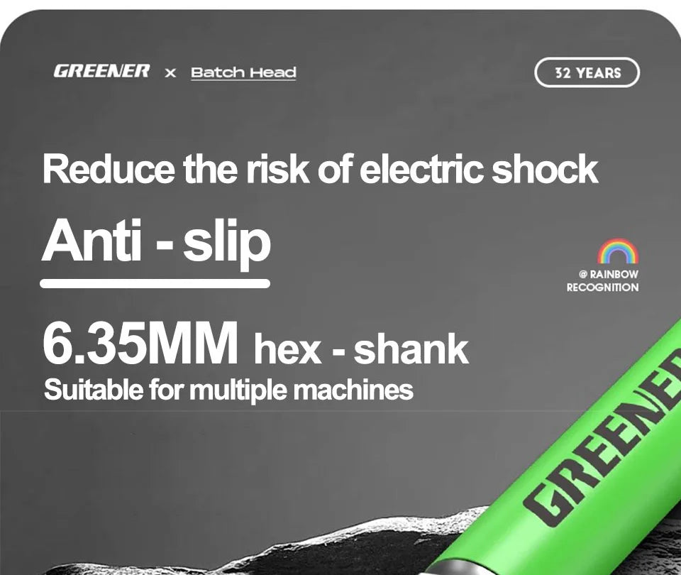 GREENERY Rainbow Hex Head Allen Wrench Screwdriver Bit Set S2