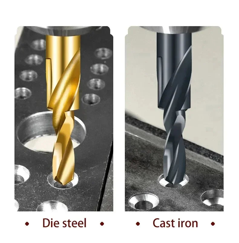 TG HSS M35 Step Drill Bit for Aluminum Copper Iron Mold Wood Plastic