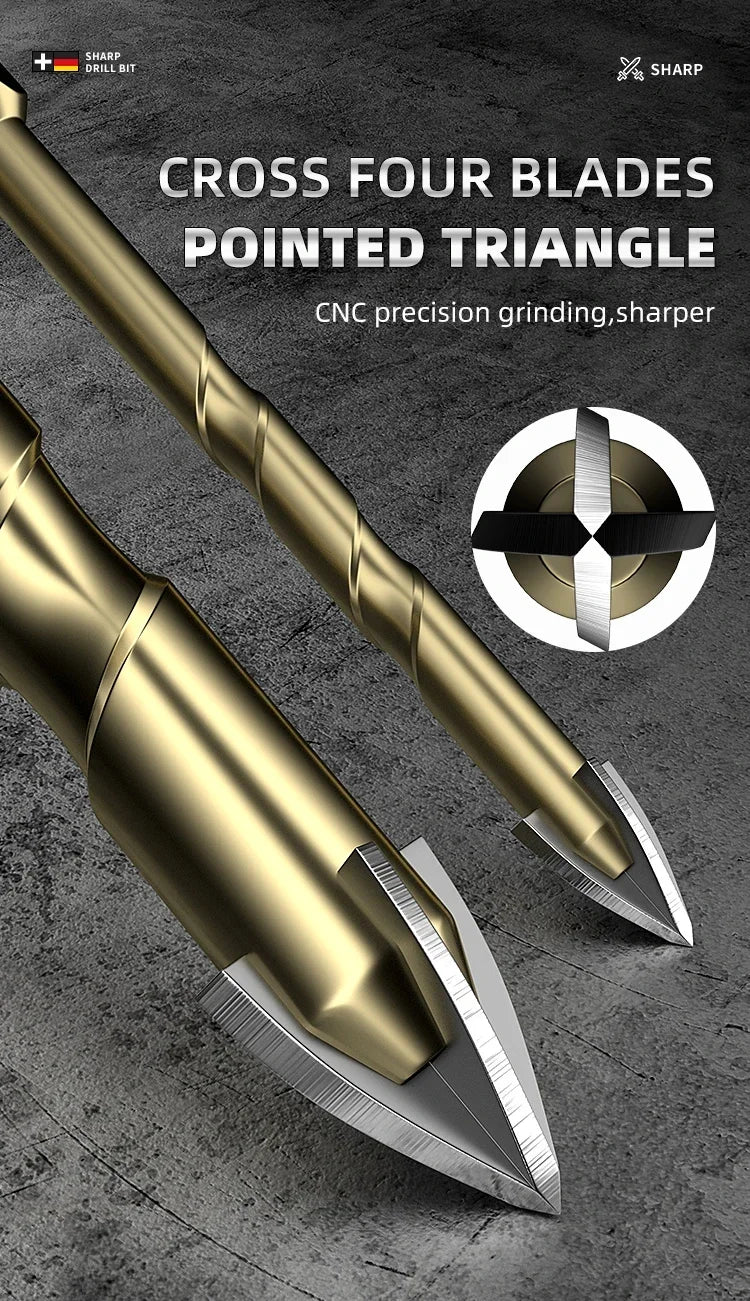 High Hardness Glass Four Edge Drilling 6mm Overlord Drill Tile Bit