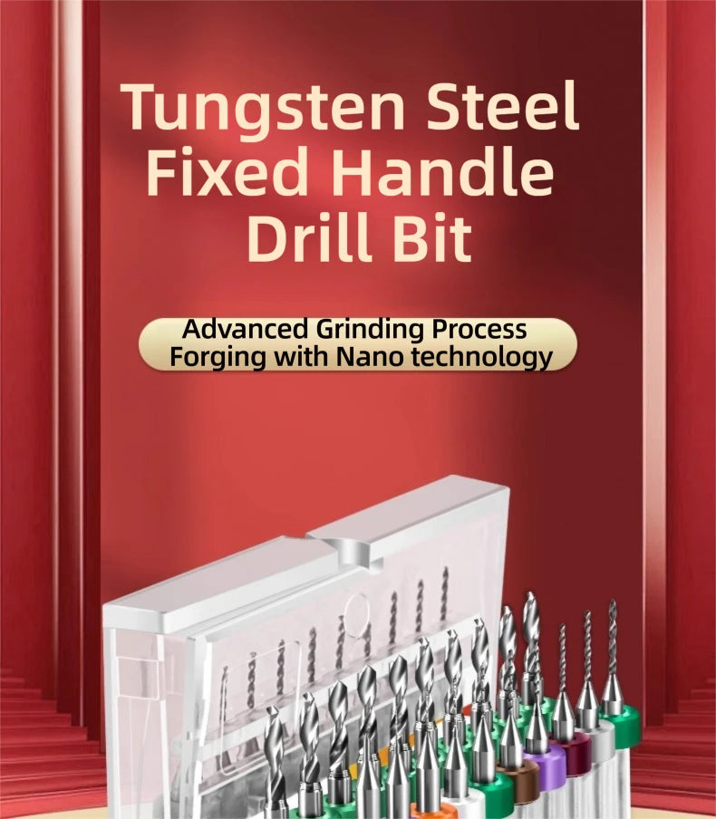 TG Hard Alloy 0.2/0.5-3.0mm Micro Drill Bits Print Circuit Board