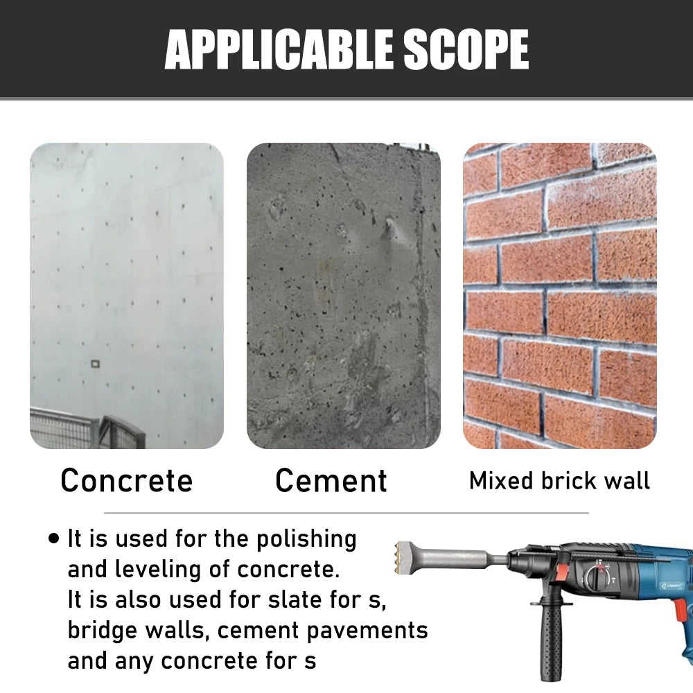 SDS Plus Alloy Chisel Bit ,Multifunctional Breaker Head Surface