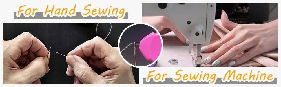 6Pcs Needle Threader Stitch Insertion Tool for Sewing Machine Plastic