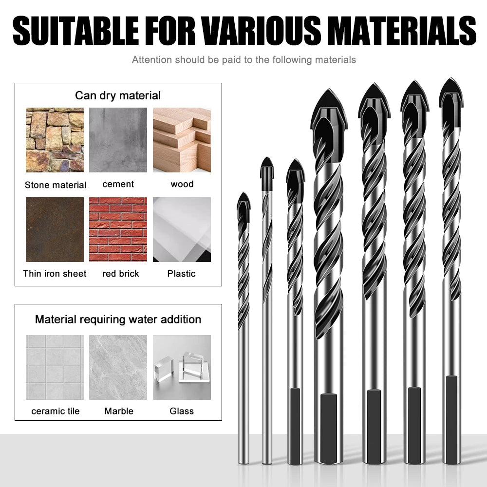 Tile Puncher Wall Drill Glass Cement Concrete Drill Bit Alloy High