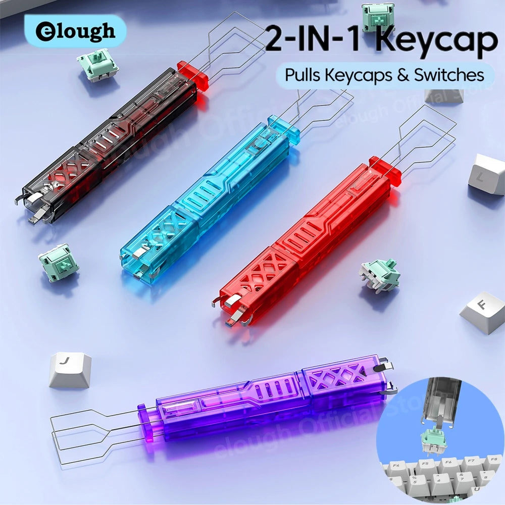 Elough 2 in 1 Keyboard Keycaps Switch Puller Opener Universal Keycap