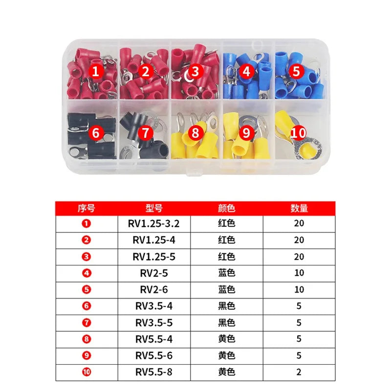 102/280/300/480PCS Wire Connector Kit Male Female Insulated Terminals