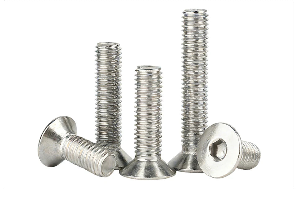 304 Stainless Steel Hexagon Socket Countersunk Head Screw DIN7991 M3