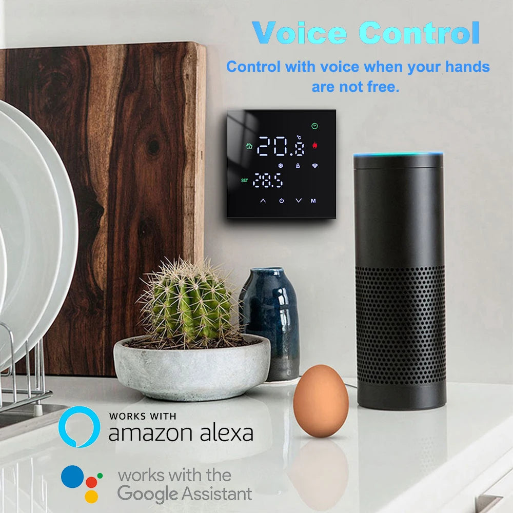 Tuya WiFi Smart Thermostat – LCD Touch Screen for Floor & Gas Heating