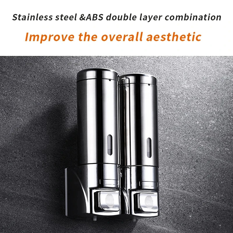 Stainless Steel Soap Dispenser Wall Mounted Kitchen Accessories