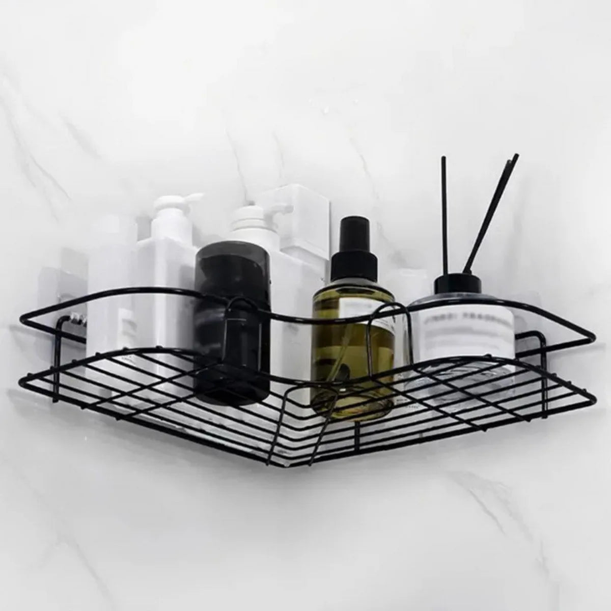 Bathroom Shelf, Shower Caddy Rack, Bathroom Kitchen No Punching