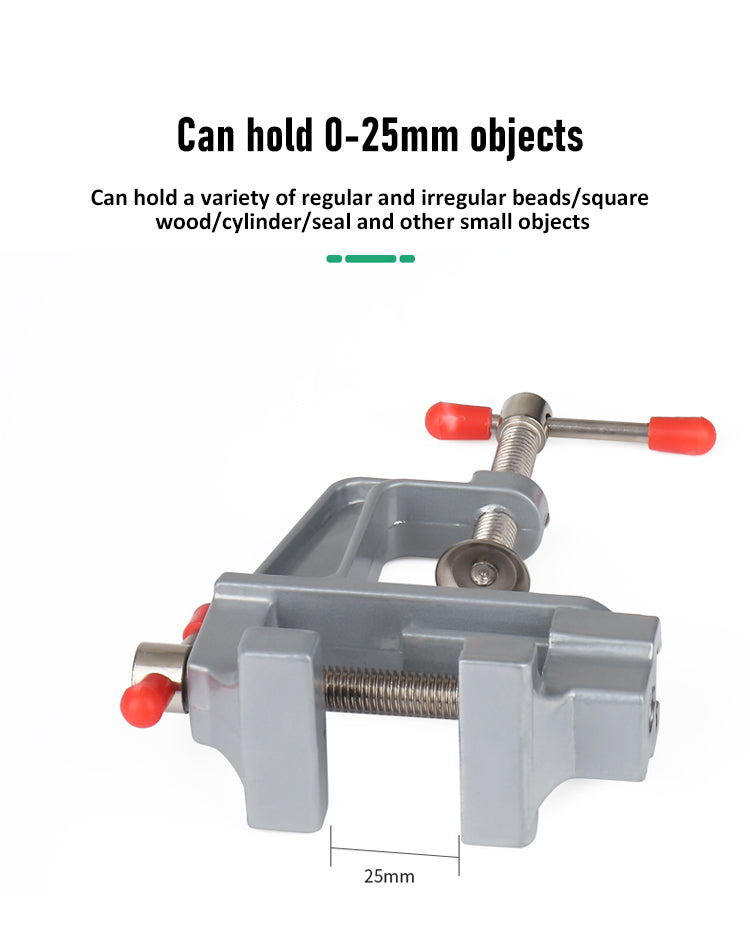 Mini Bench Vise Muliti-Funcational 3.5&quot Aluminum Miniature Small