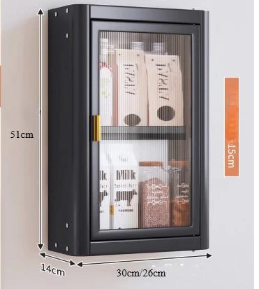 Wall-Mounted Kitchen Condiment Storage Rack – Oil, Salt & Sauce