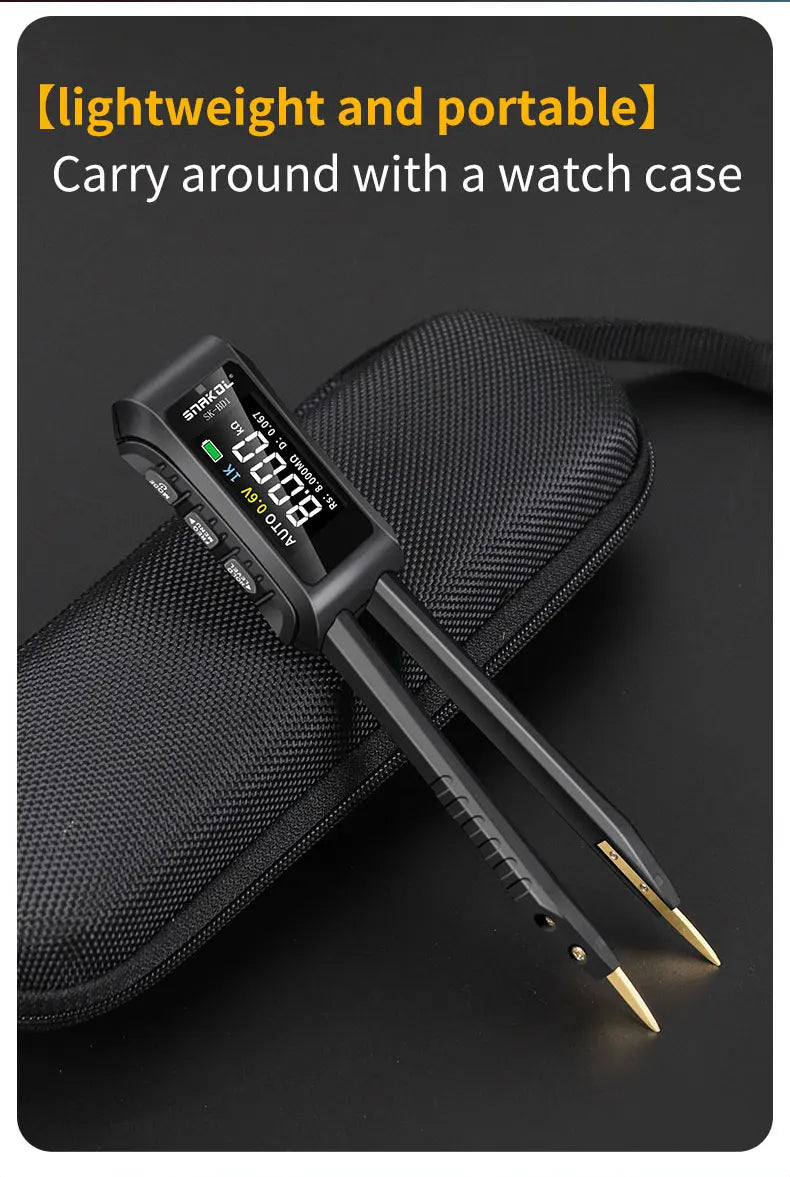 SNAKOL  Digital Tweezers Smart SMD Tester LCR ESR Professional LED