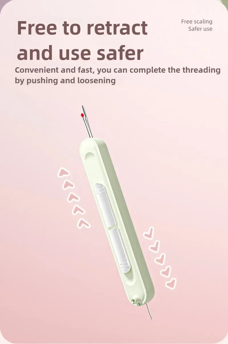 2 In 1 Needle Threader and Seam Ripper Tool Multifunctional Sewing