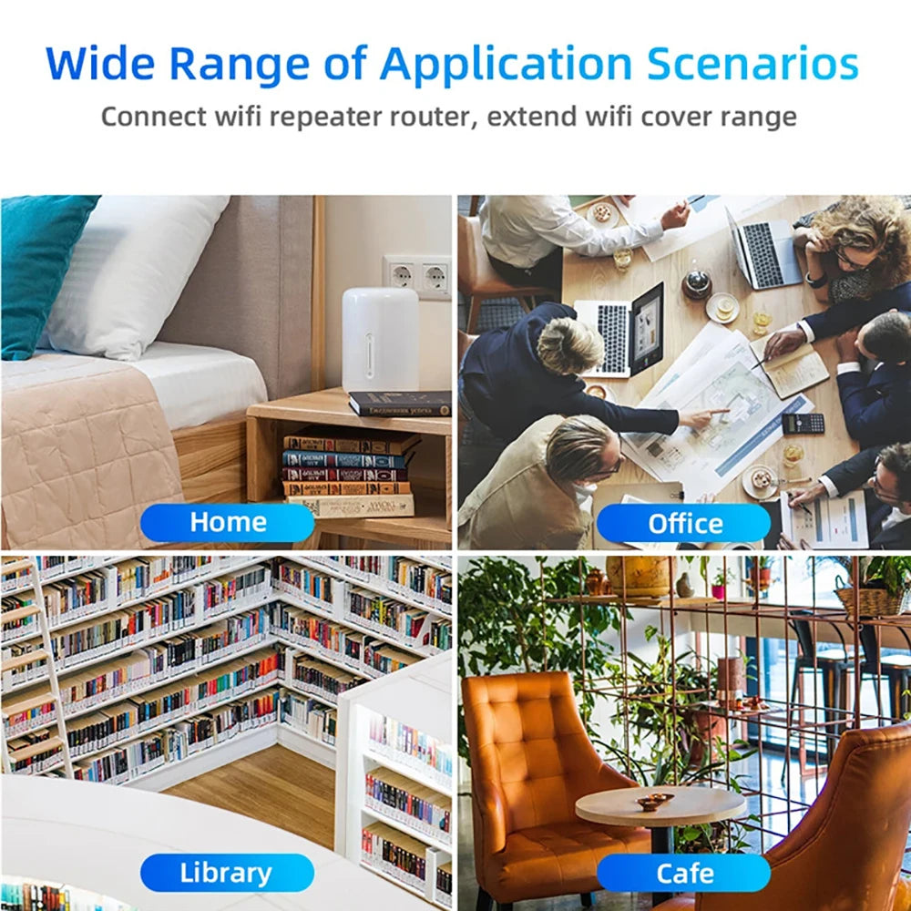 Kebidumei 1200/300Mbps WiFi Repeater Amplifier – 2.4G/5G Range