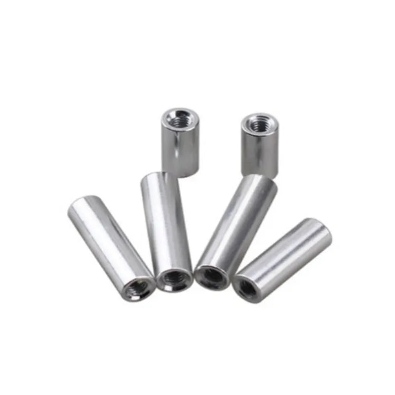 2pcs-10pcs/lot M2 M2.5 M3 M4 M5 M6 M8 M10*L Round aluminum standoff