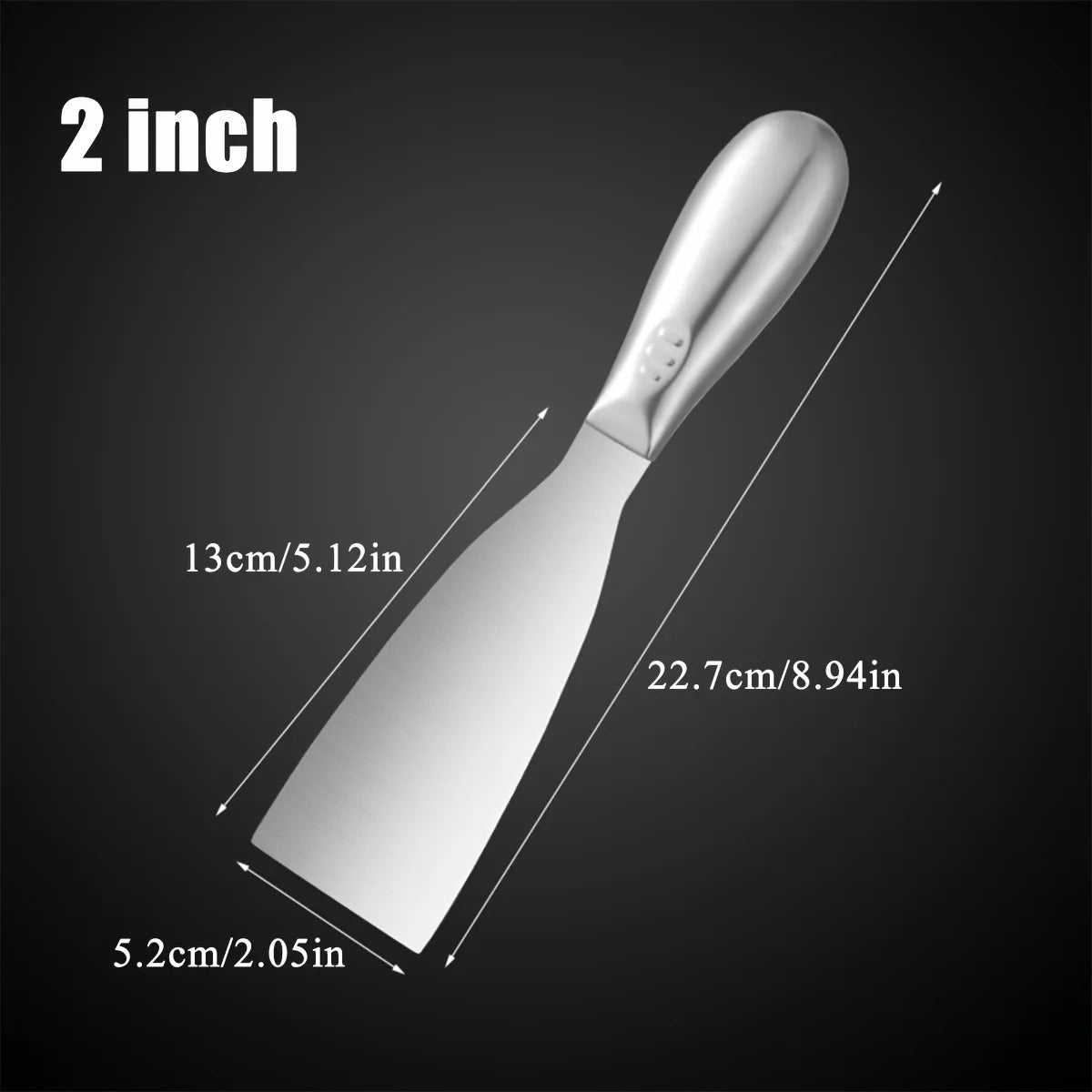 Premium Polished All-Stainless Steel Scraper Tool for Drywall