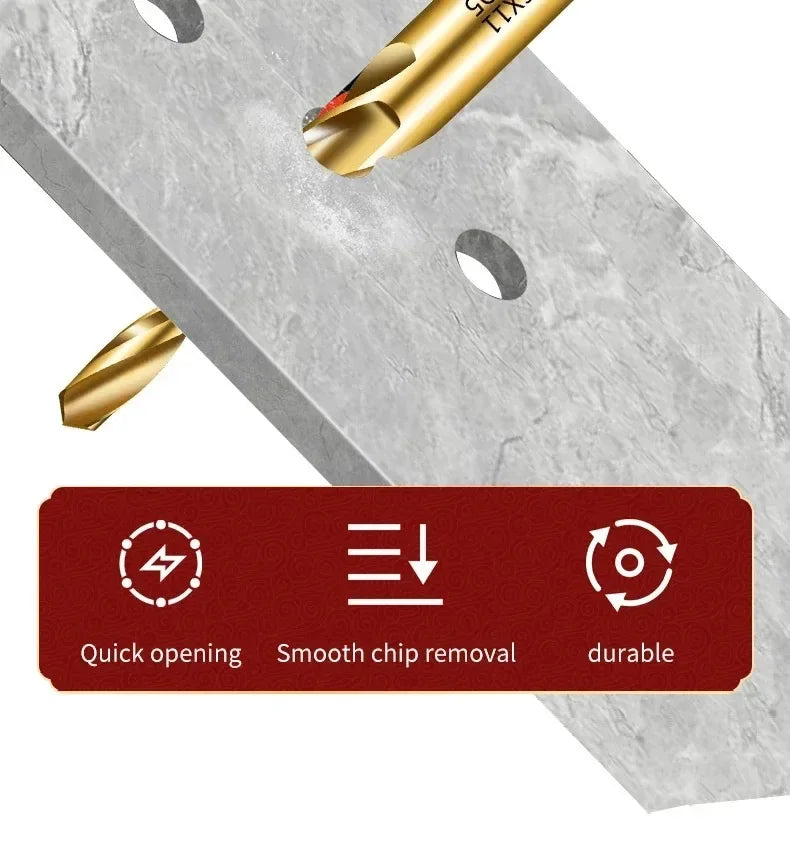 TG HSS M35 Step Drill Bit for Aluminum Copper Iron Mold Wood Plastic