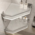 Wall Shelf No Drill Acrylic Triangle Bathroom Shelf Wall Mount Corn...