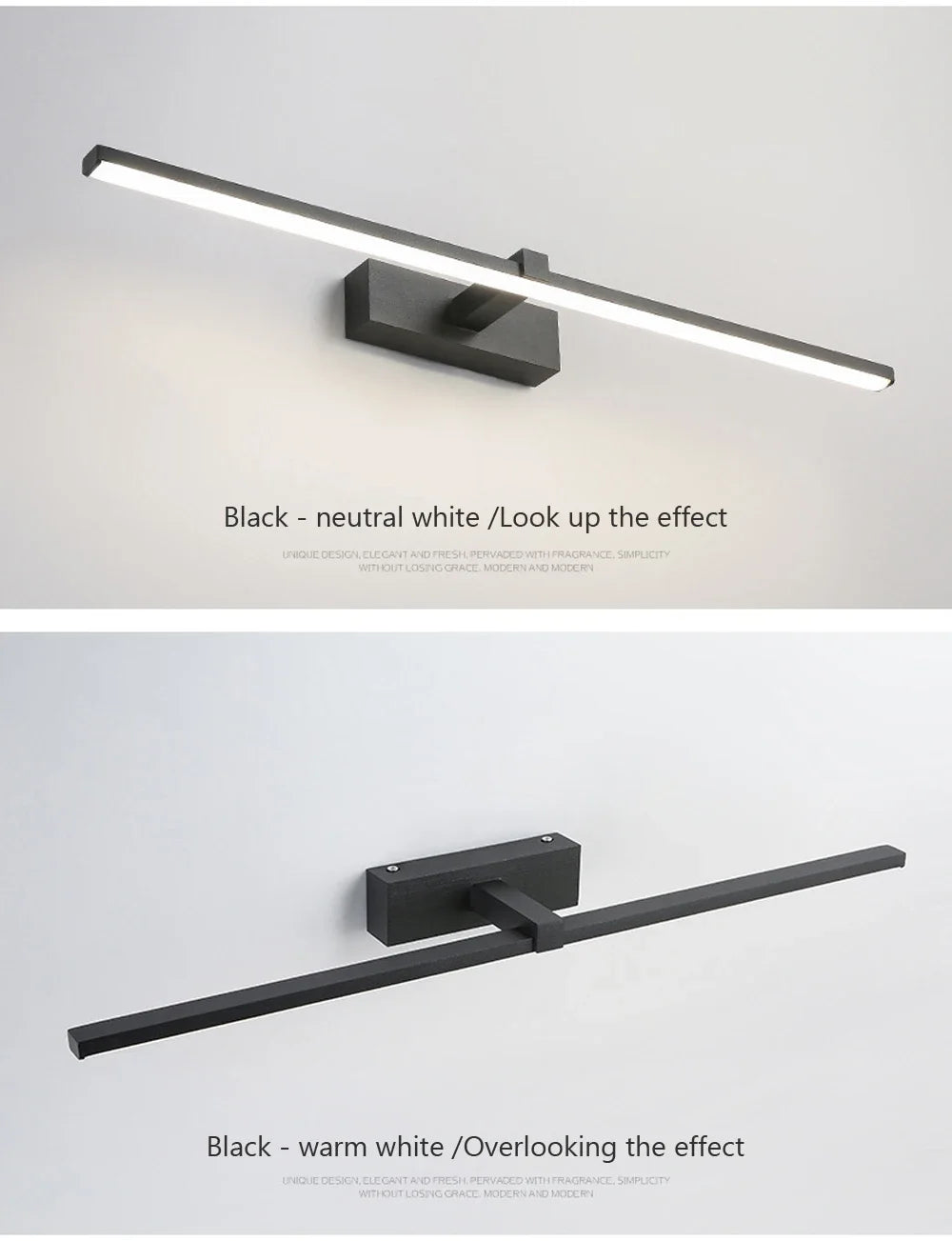 Modern LED Wall Light Bathroom Hardwares Wall Lamp Three Colors