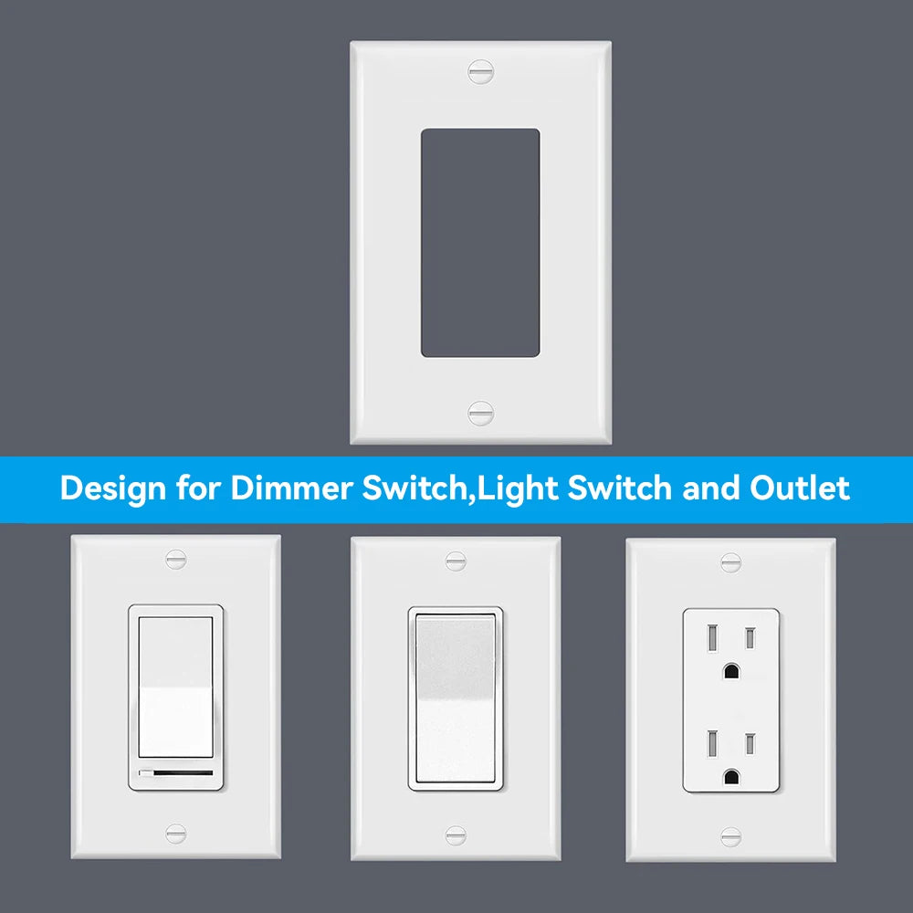 1 piece of wall panel light switch cover, various styles of PC wall