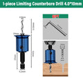 Hexagonal Handle Woodworking Countersunk Drill Bit 2-in-1 Adjustable