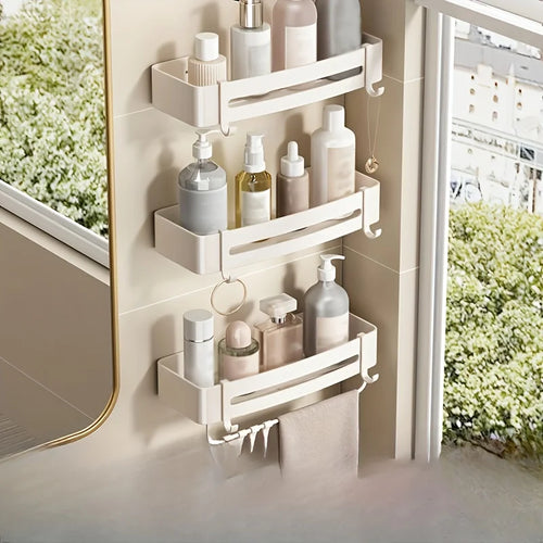 1 Piece Of White Bathroom Facilities Storage Rack Bathroom Partitio