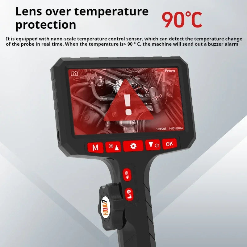 3.9mm 5 million pixels HD Two-Way Rotary 360° Industrial Piping