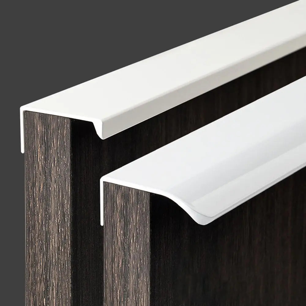 White Hidden Cabinet Pulls Drawer Knobs Long Pull Hidden Handles