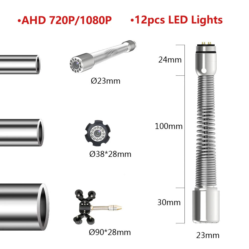 17/23MM 512Hz/720/1080P AHD Camera Head or Connector