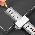 Woodworking Steel Ruler with Positioning Limit Block - 15cm to 40cm