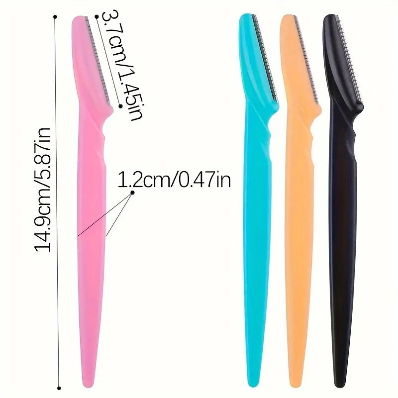 3/5/6/12/24Pcs Multifunction Eyebrow Razor Kit - Precise Trimming