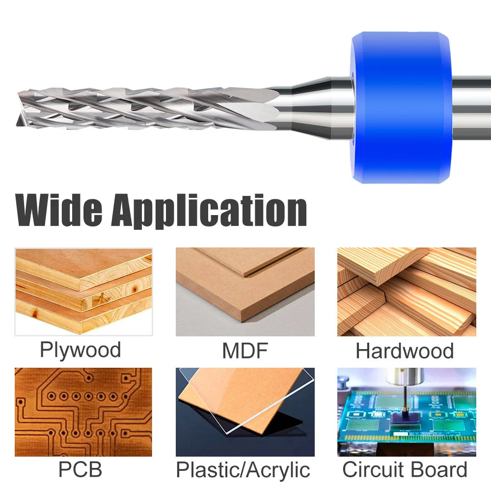 10pcs 0.3mm-1.0mm Mini Drill Bit Set Carbide Gun Drill Bit Micro