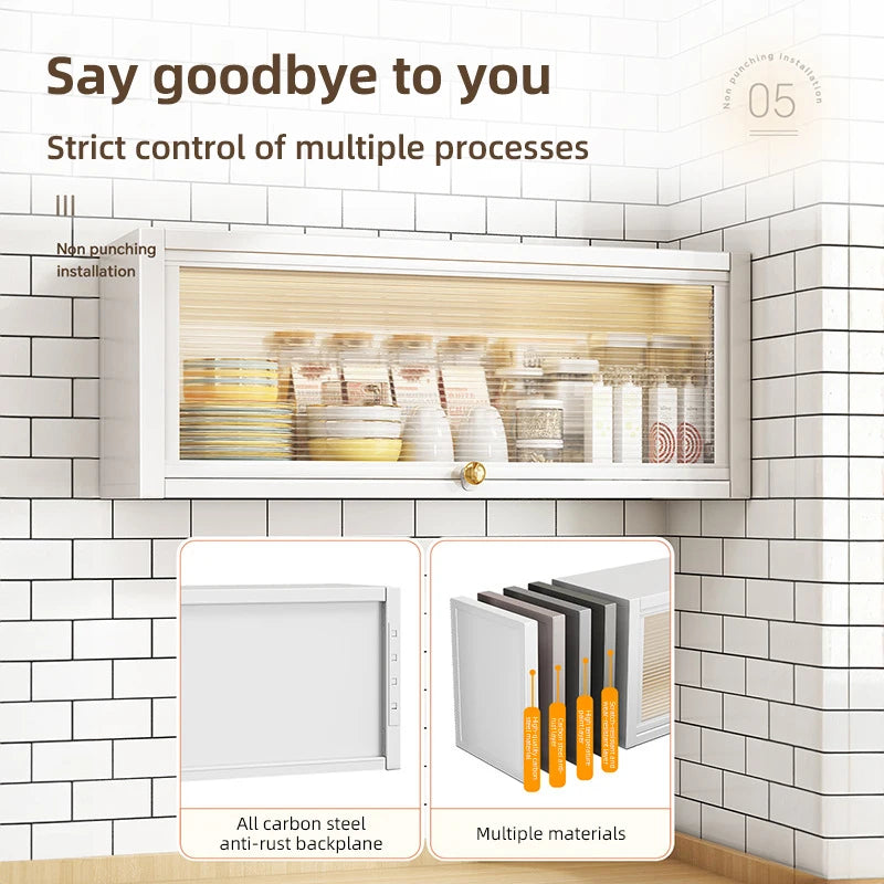 Hydraulic Under-Cabinet Spice Rack – No-Drill Wall-Mounted Storage