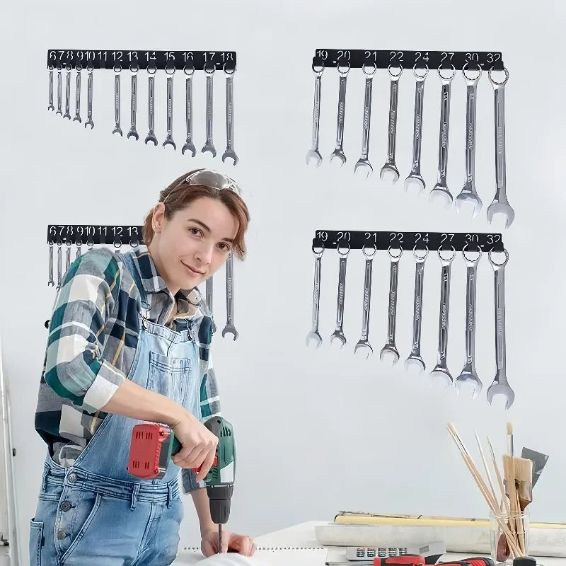 Metal Heavy-Duty Magnetic Tool Organizer Rack