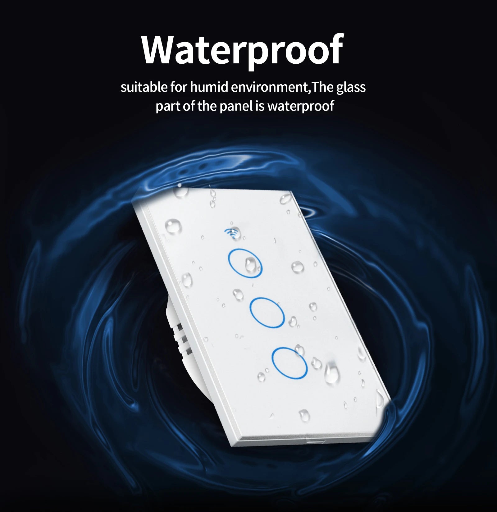Tuya US WiFi+Bluetooth Smart Wall Switch RF433 1/2/3/4 Gang Smart
