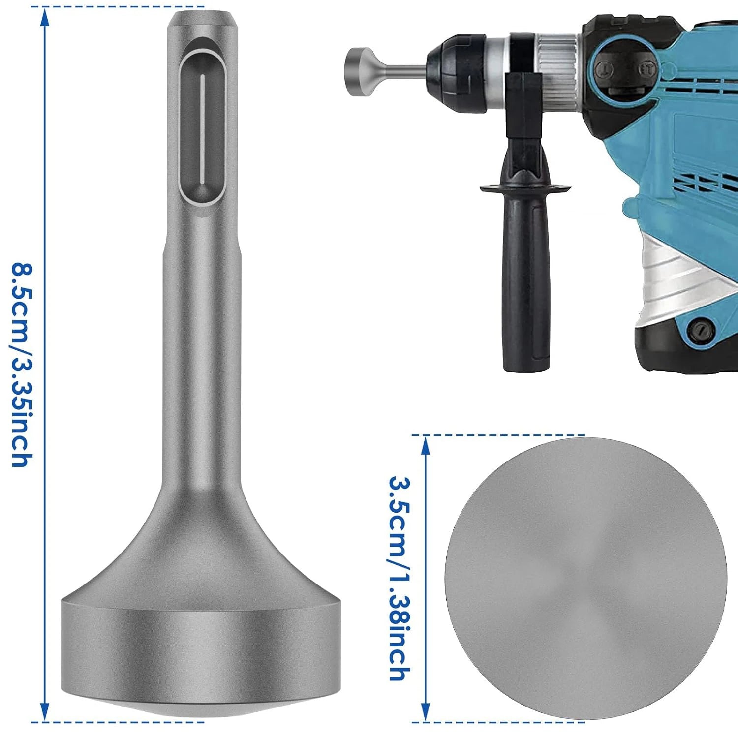 SDS Plus Ground Rod Driver 85mm Heavy Duty Steel Drill Bit Driver