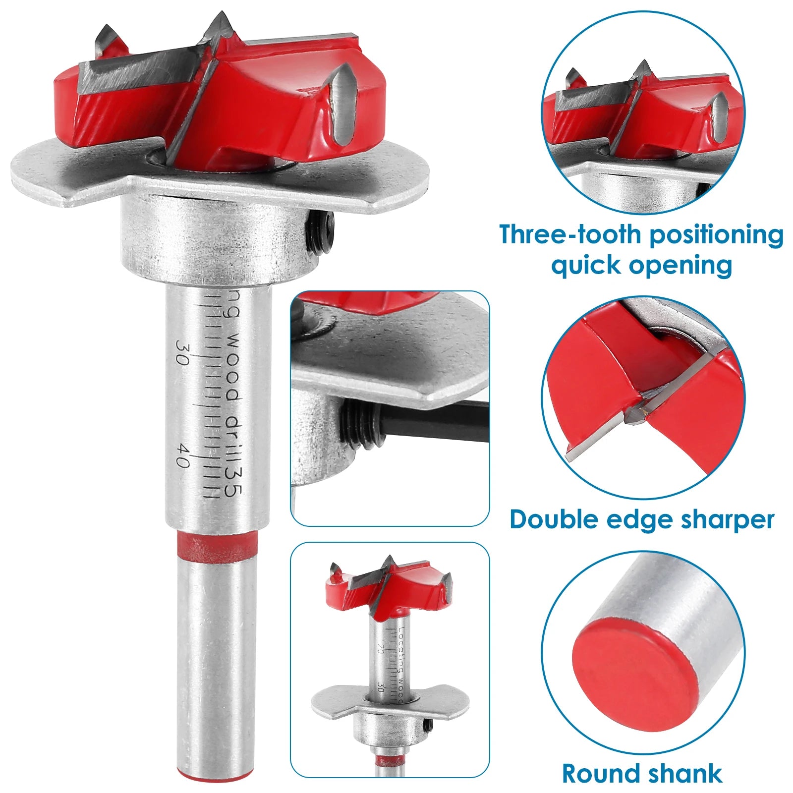 35mm Hinge Drilling Jig Set Concealed Guide Hinge Hole Drilling