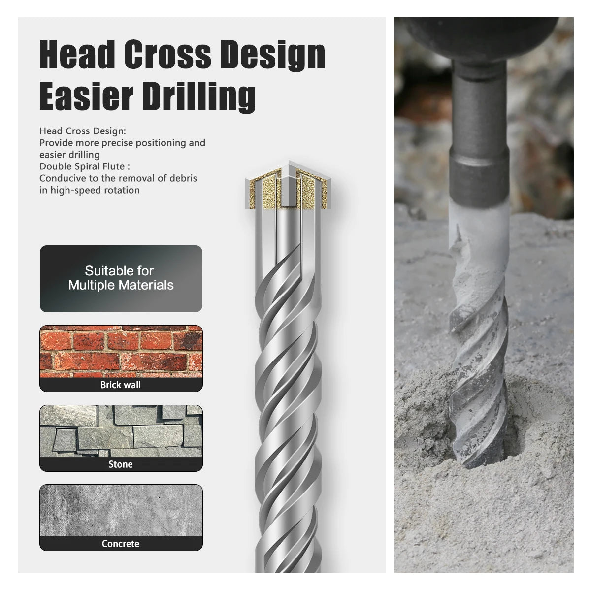 Drill Bits Tungsten Carbide Twist Bit Hole Opener For Concrete