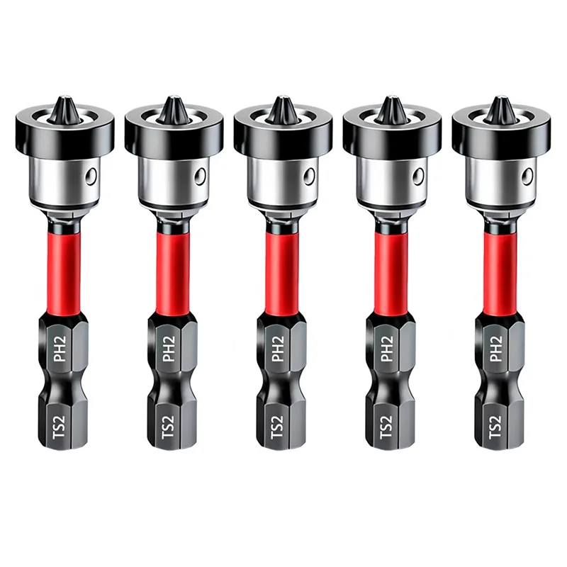 Magnetic Positioning PH2 Screwdriver Bit Setter — 1/4" Hex with Spr